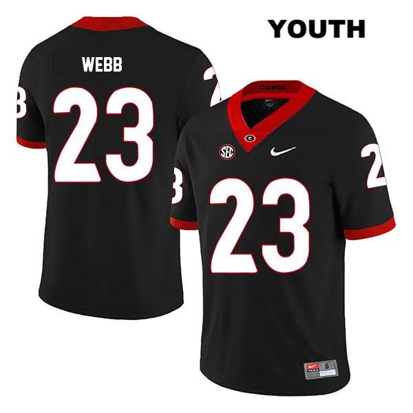 Georgia Bulldogs Youth Mark Webb #23 NCAA Legend Authentic Black Nike Stitched College Football Jersey AKQ2356YC